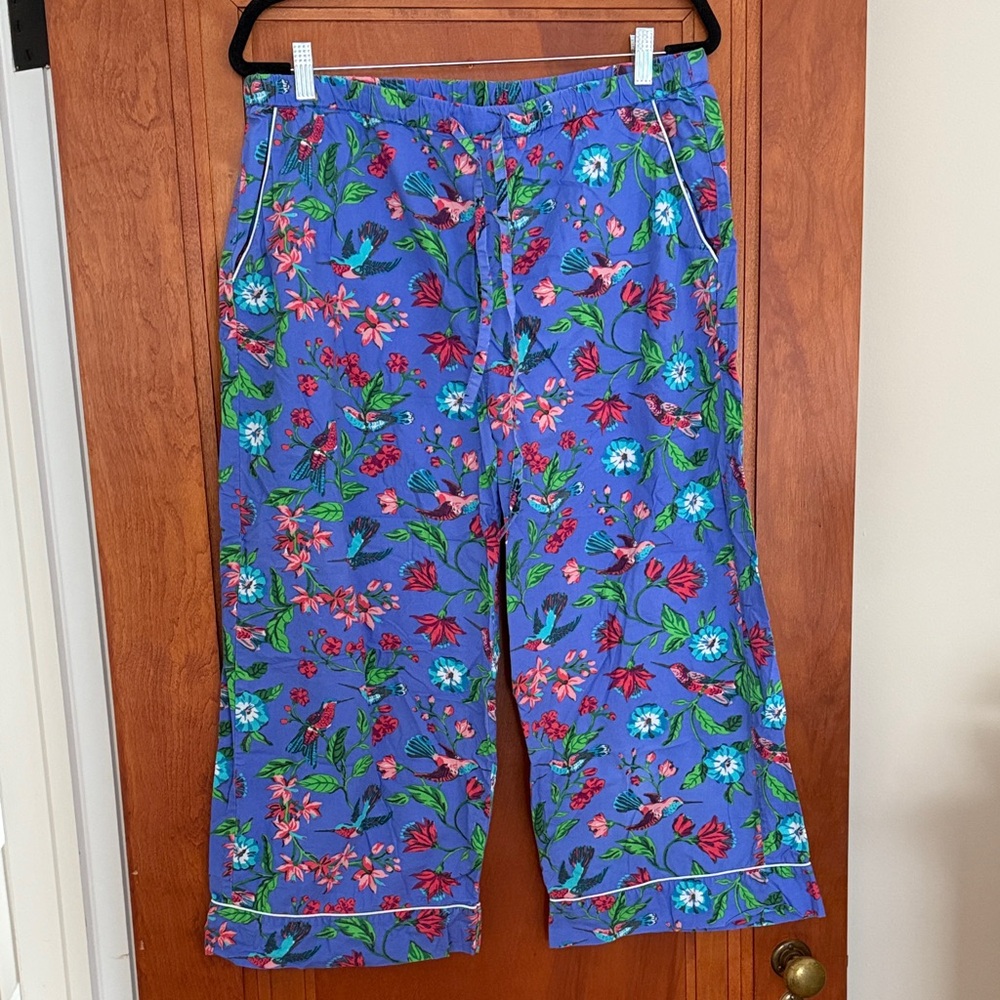 Printfresh Hummingbird Haven Pajama Set sz L - Picture 2 of 2